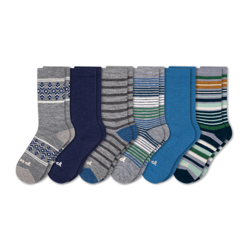 6 Pack - Women's Crew Pacas Socks