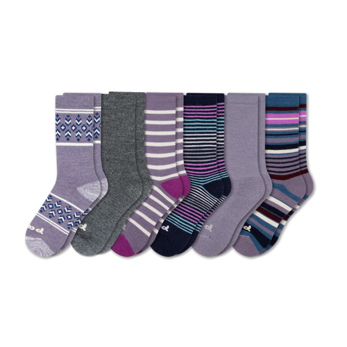 6 Pack - Women's Crew Pacas Socks