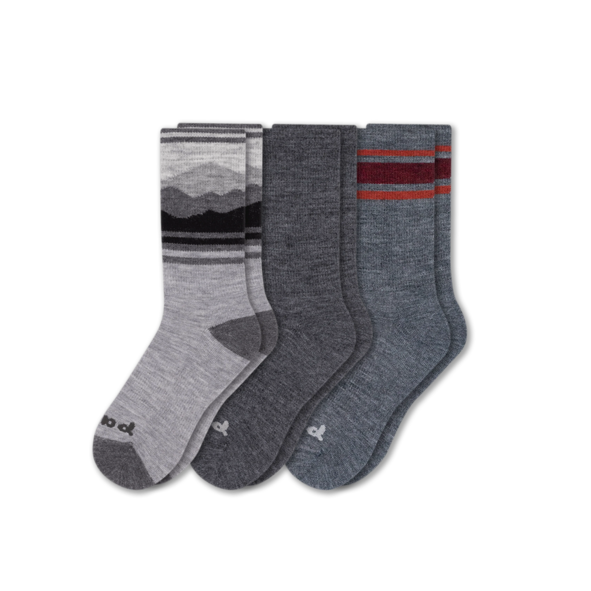 3 Pack - Men's Crew Pacas Socks