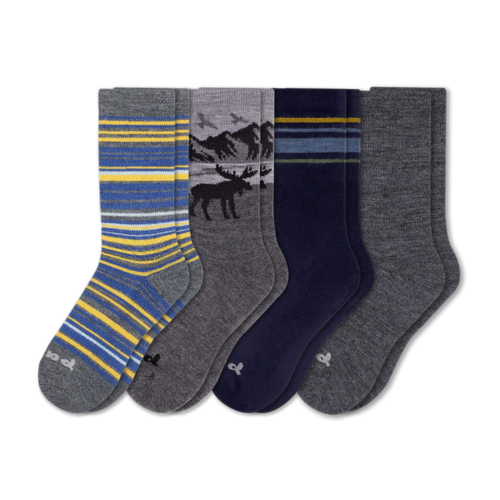 4 Pack - Men's Crew Pacas Socks