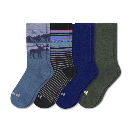 4 Pack - Men's Crew Pacas Socks