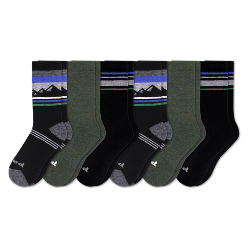 6 Pack - Men's Crew Pacas Socks