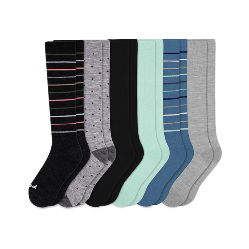 6 Pack - Women's Compression Socks