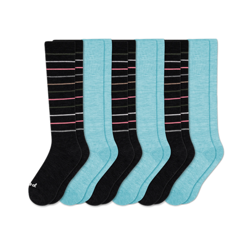 6 Pack - Women's Compression Socks