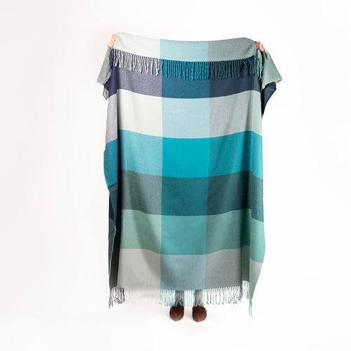 Multi Plaid Throw Blanket