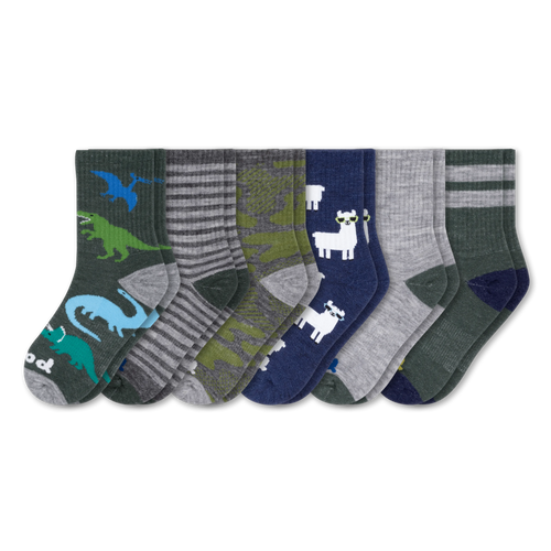6 Pack - Kids' Crew Pacas Socks
