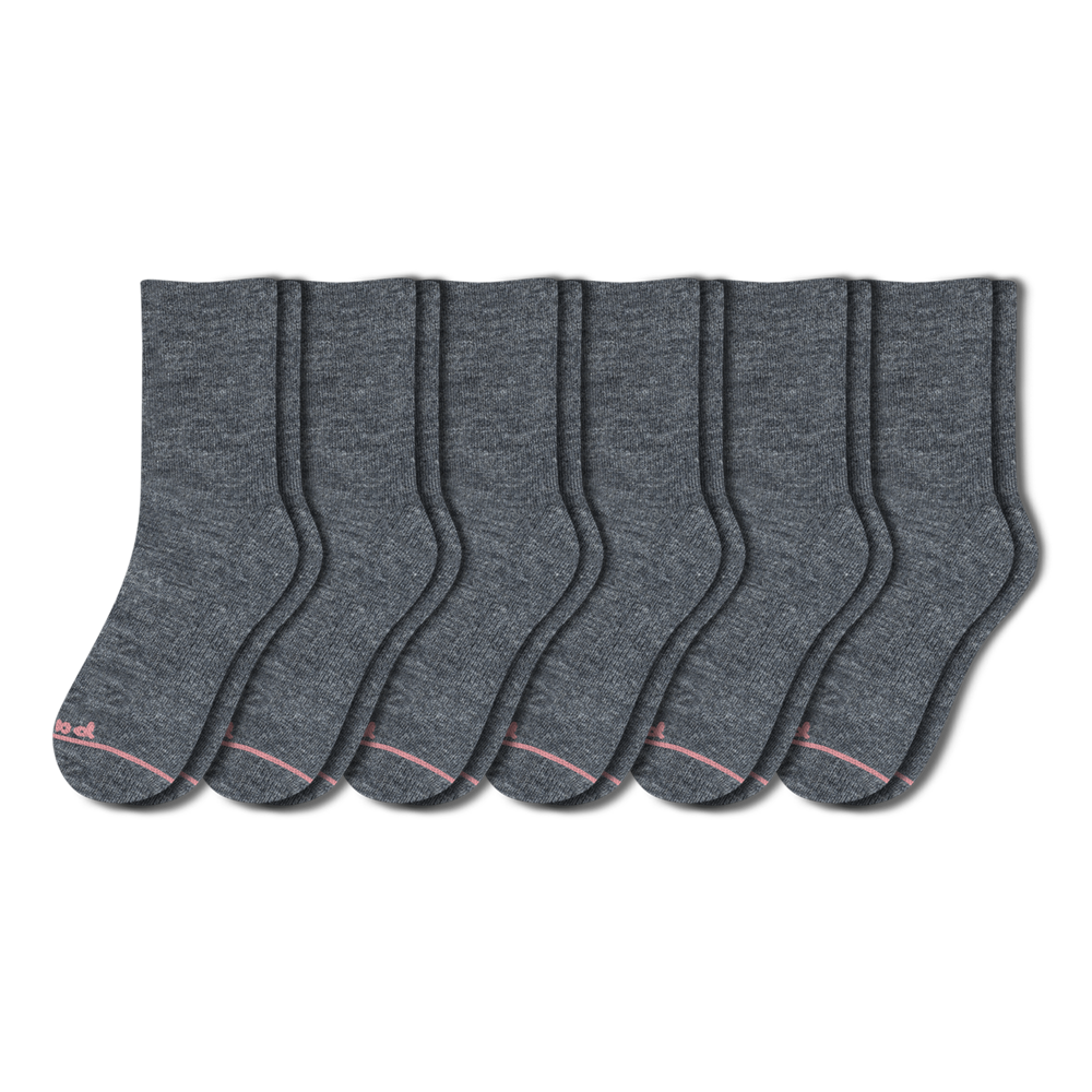 6 Pack - Women's Light-Weight Crew Pacas Socks