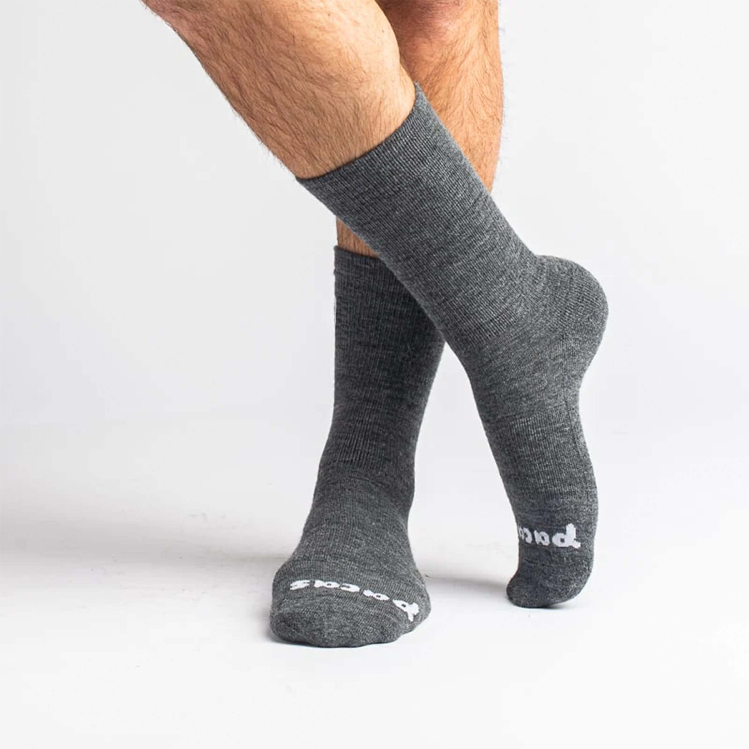 Medium / Large (US: 7 - 10) / BISON/Brown & SOLID/Olive & TOP STRIPE/Gray