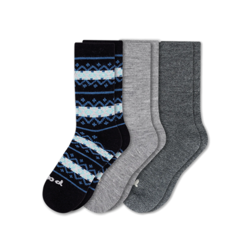 3 Pack - Women's Crew Pacas Socks
