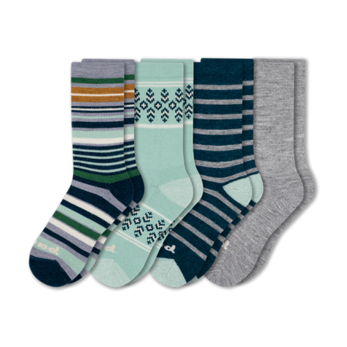 4 Pack - Women's Crew Pacas Socks
