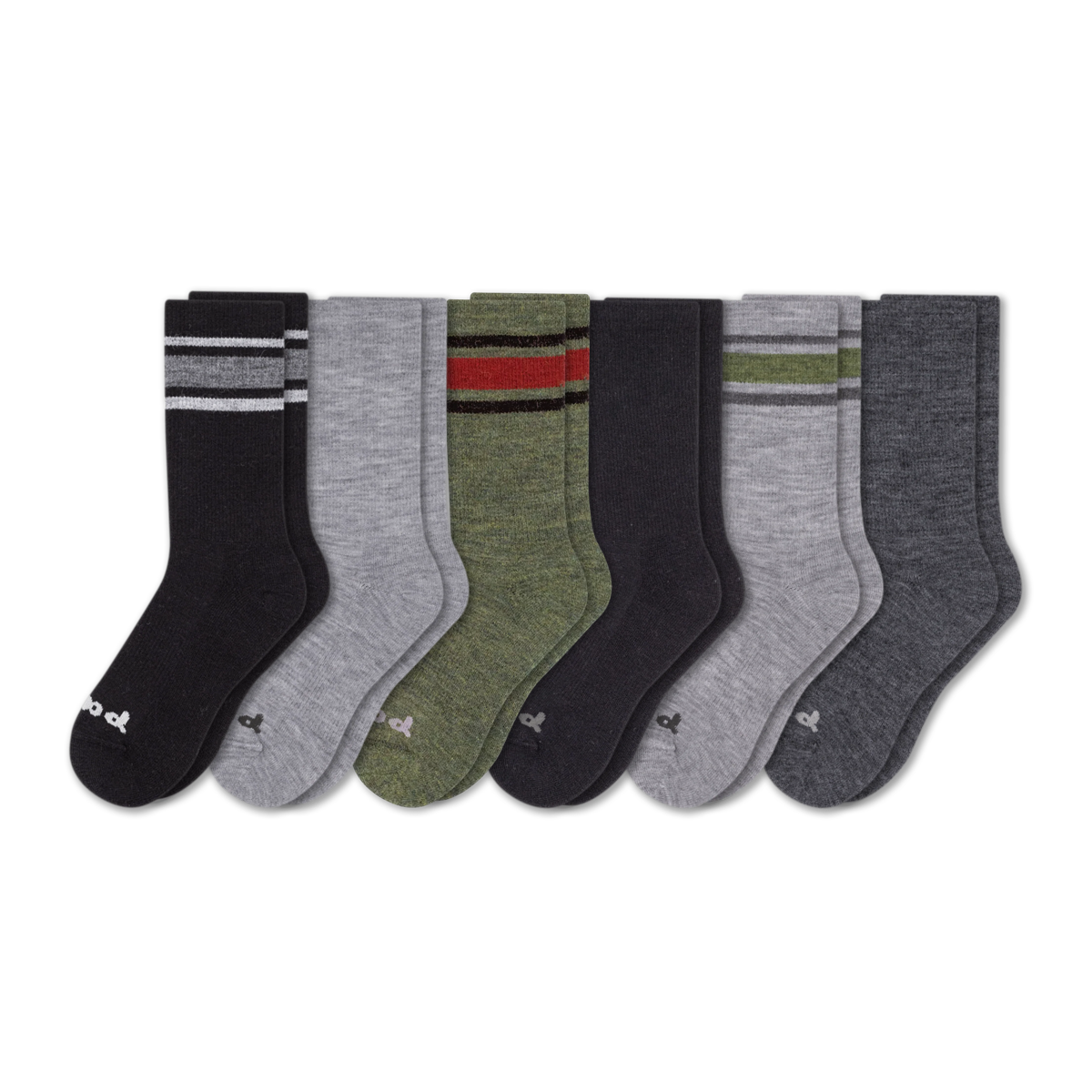Pacas™ Inc.  Pacas Men's Crew Socks With Alpaca Wool - 6 Pack