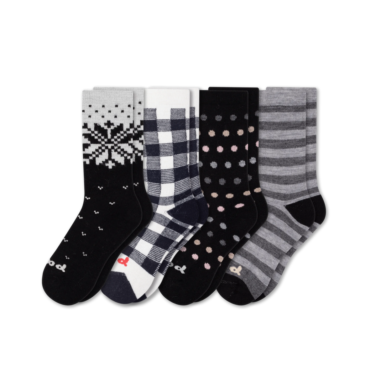 Pacas™ Inc. Pacas Women’s Crew Socks With Alpaca Wool 4 Pack