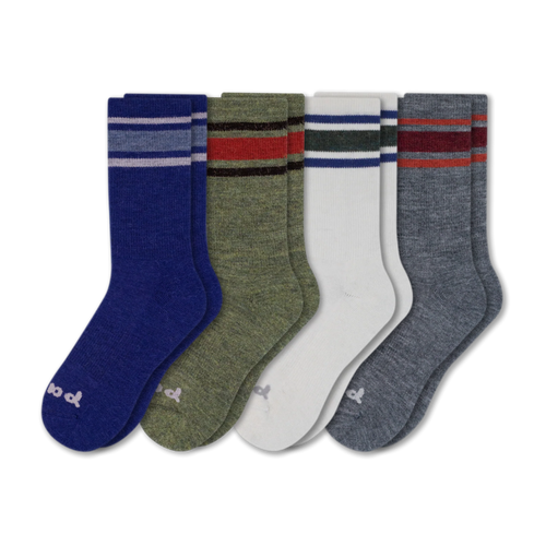 4 Pack - Men's Crew Pacas Socks