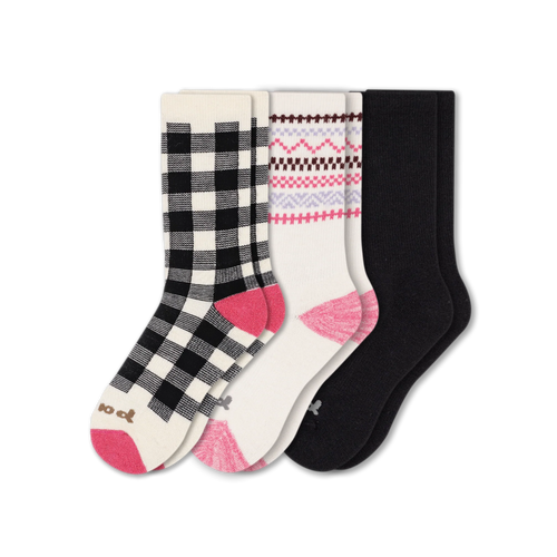 3 Pack - Women's Crew Pacas Socks