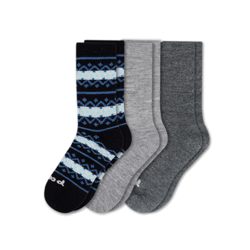 3 Pack - Women's Crew Pacas Socks