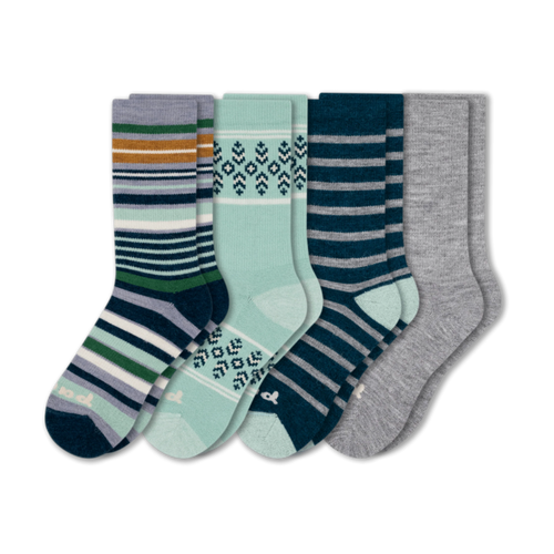 4 Pack - Women's Crew Pacas Socks