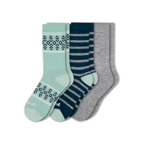 3 Pack - Women's Crew Pacas Socks