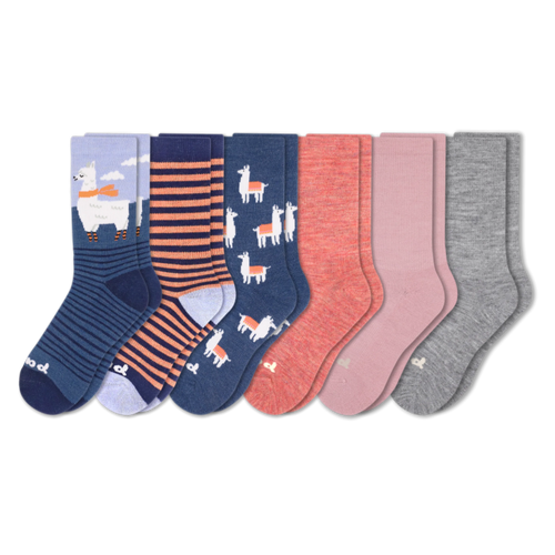 6 Pack - Women's Crew Pacas Socks