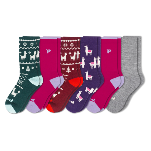 6 Pack - Women's Crew Pacas Socks