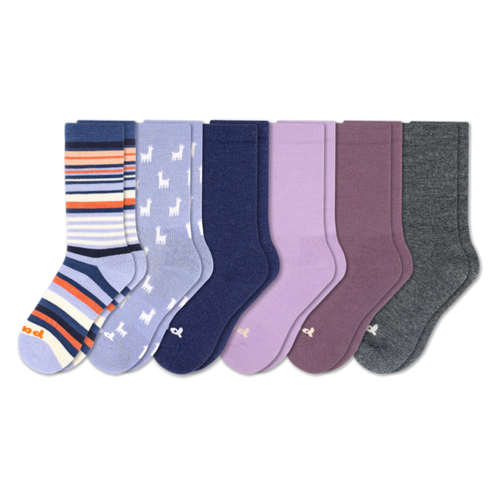 6 Pack - Women's Crew Pacas Socks