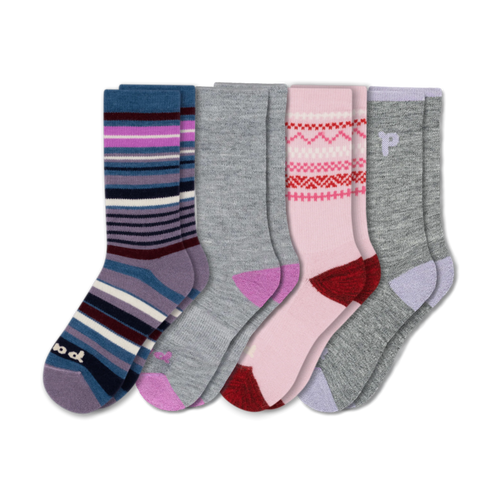 4 Pack - Women's Crew Pacas Socks