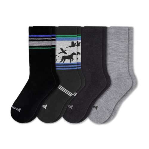 4 Pack - Men's Crew Pacas Socks