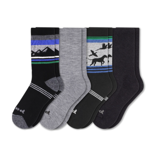 4 Pack - Men's Crew Pacas Socks