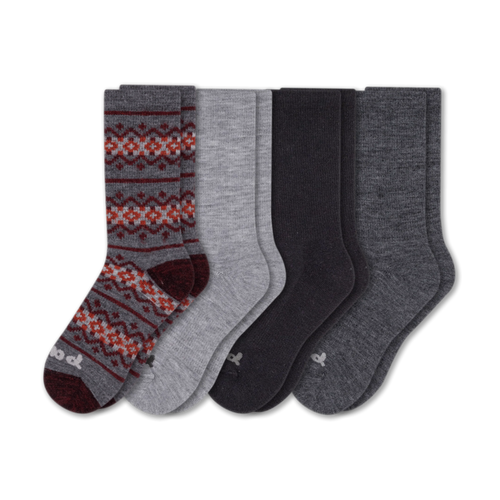 4 Pack - Men's Crew Pacas Socks