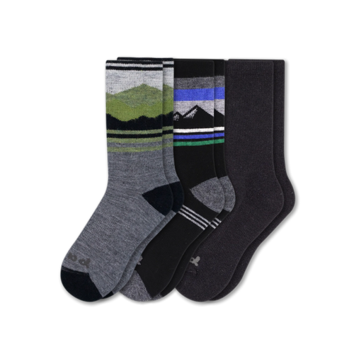 3 Pack - Men's Crew Pacas Socks