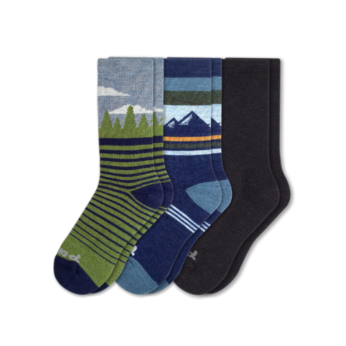 3 Pack - Men's Crew Pacas Socks