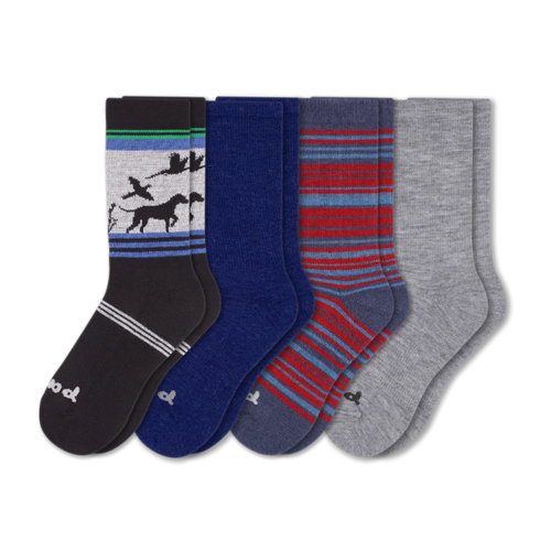 4 Pack - Men's Crew Pacas Socks