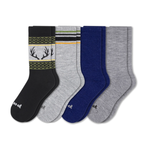 4 Pack - Men's Crew Pacas Socks