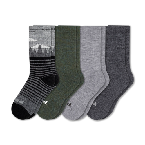 4 Pack - Men's Crew Pacas Socks