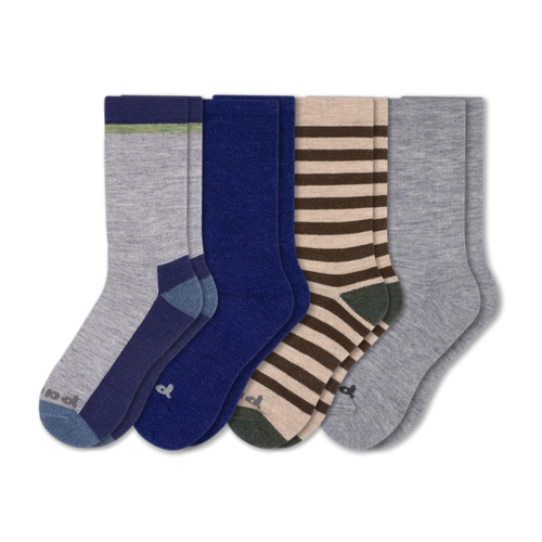 4 Pack - Men's Crew Pacas Socks