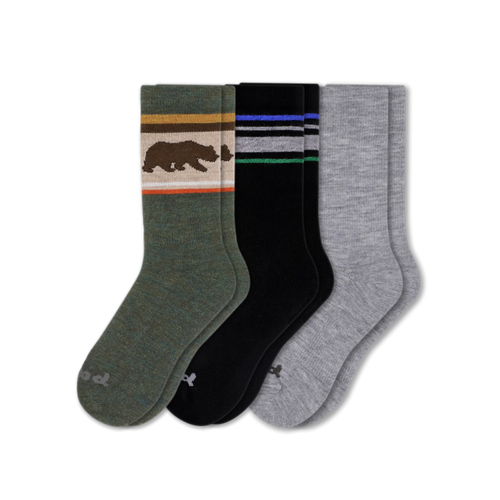 3 Pack - Men's Crew Pacas Socks