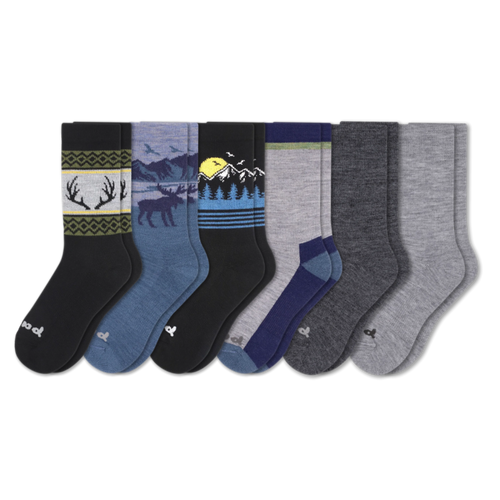 6 Pack - Men's Crew Pacas Socks