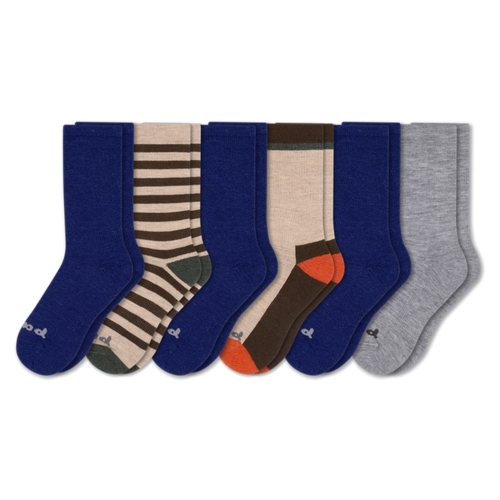 6 Pack - Men's Crew Pacas Socks