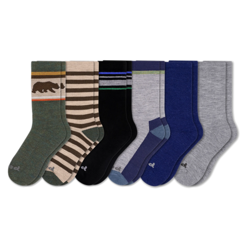 6 Pack - Men's Crew Pacas Socks