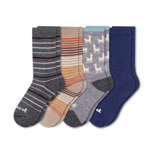 4 Pack - Women's Crew Pacas Socks