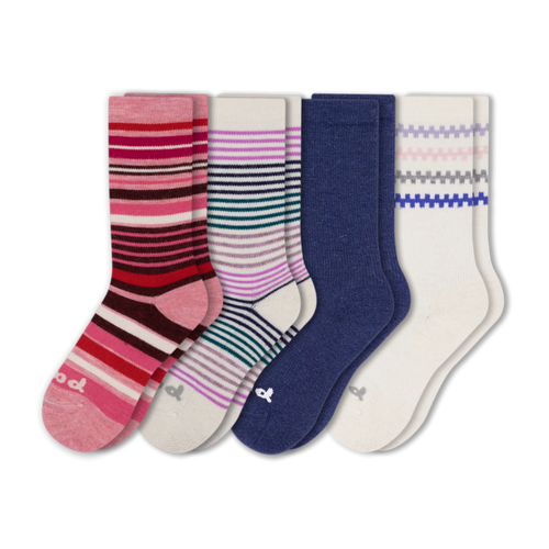 4 Pack - Women's Crew Pacas Socks