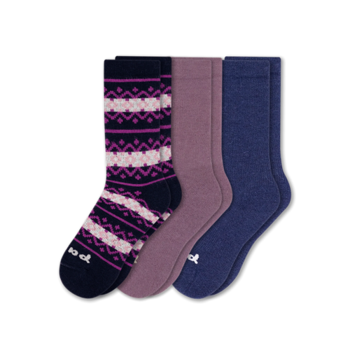 3 Pack - Women's Crew Pacas Socks