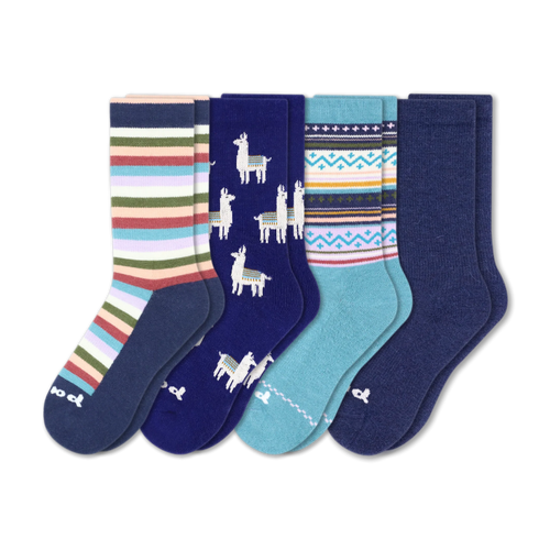 4 Pack - Women's Crew Pacas Socks