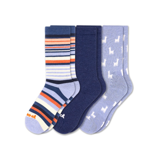 3 Pack - Women's Crew Pacas Socks