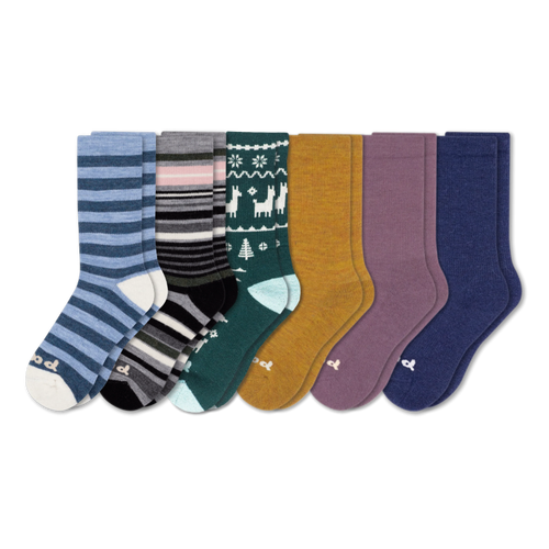 6 Pack - Women's Crew Pacas Socks