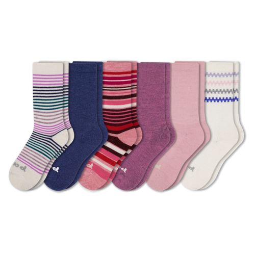 6 Pack - Women's Crew Pacas Socks