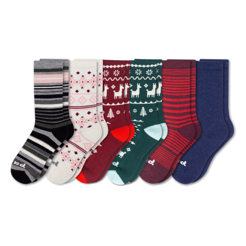 6 Pack - Women's Crew Pacas Socks