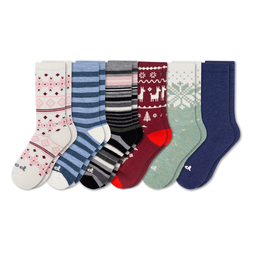 6 Pack - Women's Crew Pacas Socks