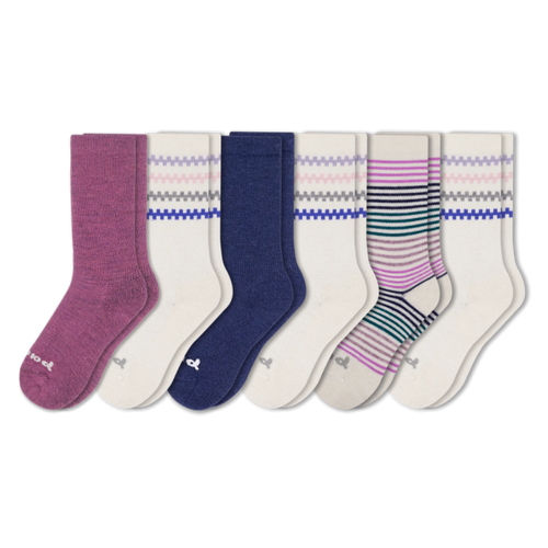 6 Pack - Women's Crew Pacas Socks