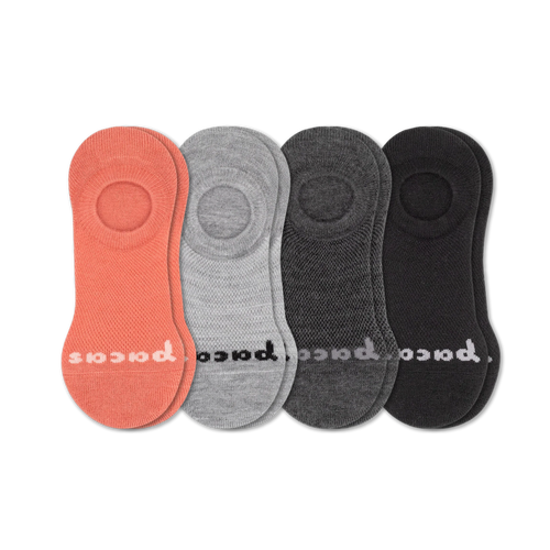 4 Pack - Women's No Show Socks