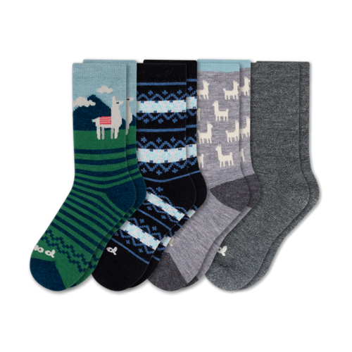 4 Pack - Women's Crew Pacas Socks